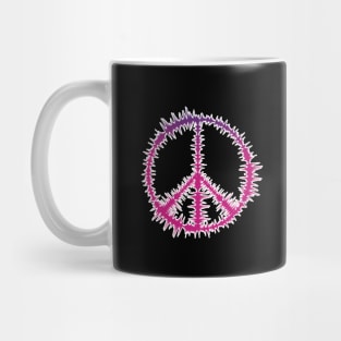 Peace Sign Pink | Audio Wave Mug